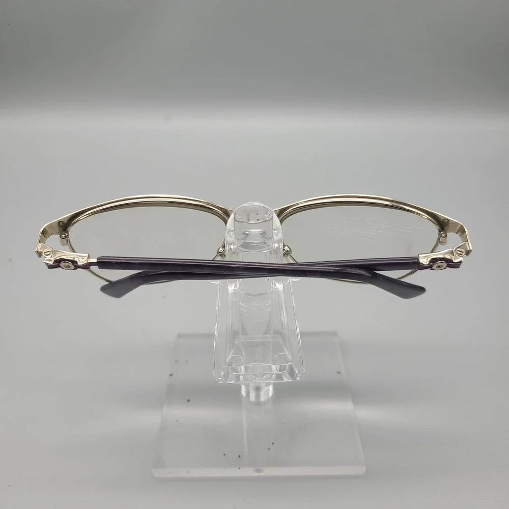 Cascadia Eyewear Purple Gold Cat Eye Eyeglass Frames Women 54-16-135 AM0055 C5